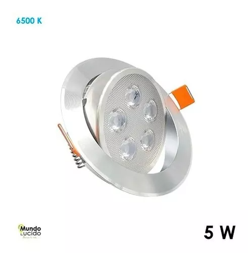 EMPOTRABLE DIRIGBLE BLANCO CÁLIDO CARCAZA SATINADO 5W 127V 275LM 30K