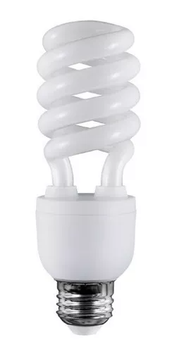 FOCO AHORRADOR ESPIRAL ROSCA E26/E27 FLUORESCENTE NO LED 12W 127V 750LM 65K 51184