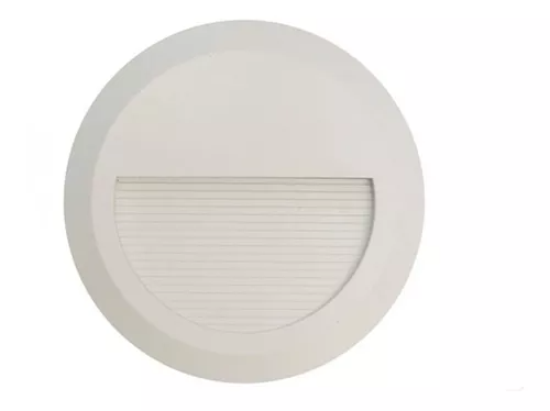 Luminario De Cortesía Para Muro Lámpara Luz Cálida Base Blanca 2W 100-240V 30K LMSR2WW