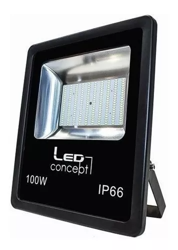 Reflector LED Smd Slim Luz Blanca Foco Proyector Flood 100W 110-277V 8000LM