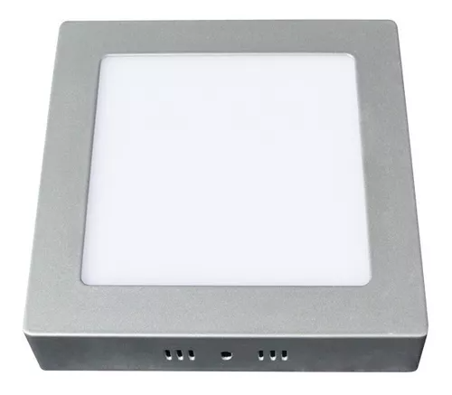 Panel LED Fat Cuadrado Sobreponer Satinado Luz Fría 24W 86-265V 1800LM 65K LEDPTL-C-24W/S/65