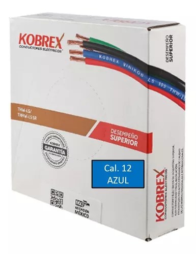 CABLE CALIBRE #12 THW AZUL CAJA 100 M