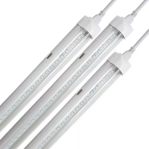 Tubo T8 LED Regleta Integrada Transparente  Luz Fría 60cm 9W 85-265V 1000LM 65K