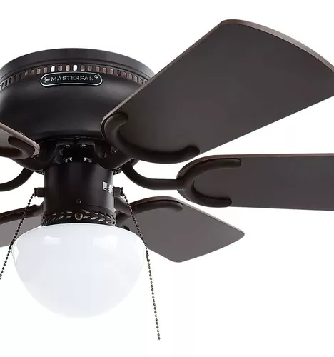 VENTILADOR PETT 30" CHOCOLATE PLAFON 6 ASPAS