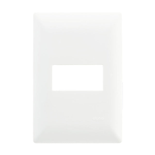 PLACA 1 VENTANA POLICARBONATO ALPHA BLANCO
