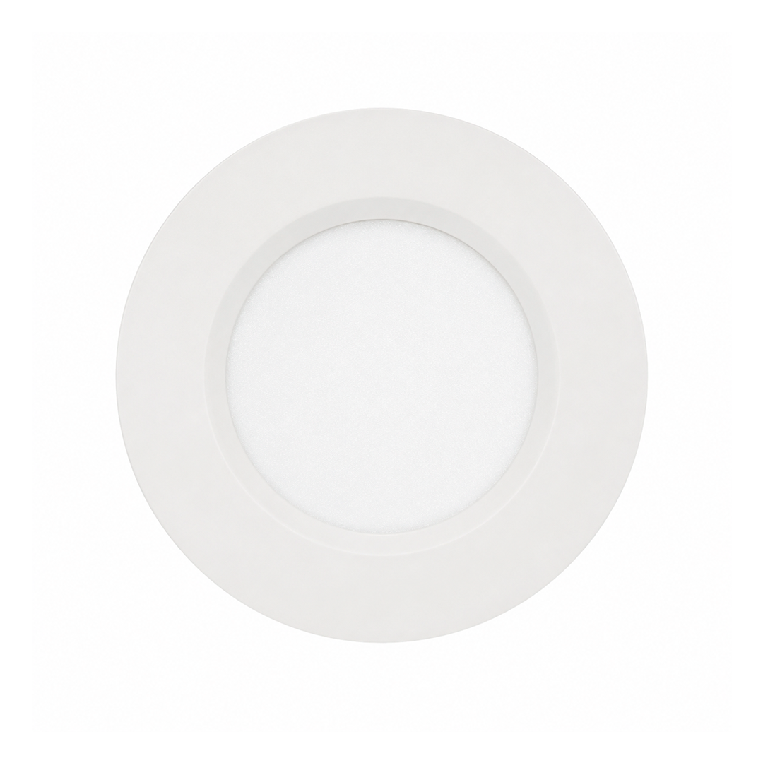 PANEL LED EMPOTRABLE REDONDO SLIM LUZ FRIA 12W 100-240V 550LM 65K