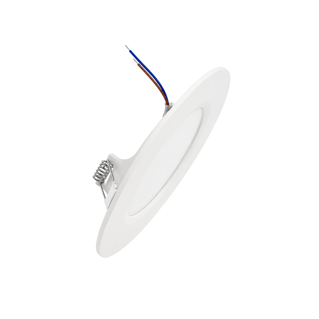 PANEL LED EMPOTRABLE REDONDO SLIM LUZ FRIA 12W 100-240V 550LM 65K