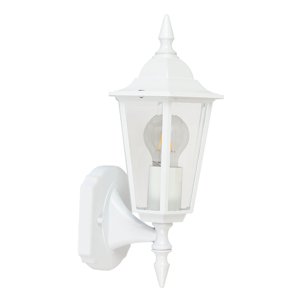 FAROL DE MURO PARA EXTERIOR DE SOBREPONER BLANCO SAN REMO 26W 100-240V E27 FTL-7055/B