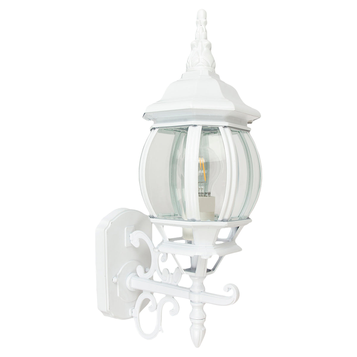 FAROL MURO PARA EXTERIOR DE SOBREPONER BLANCO SIENA 26W 100-240V E27 FTL-7355/B