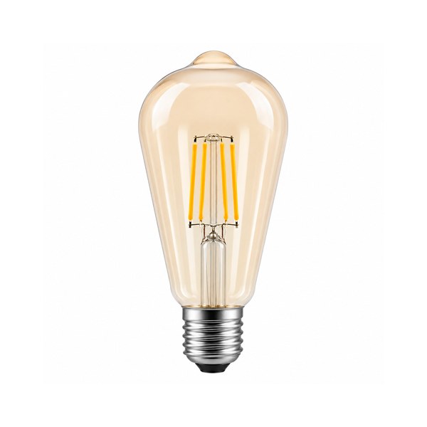 FOCO LED VINTAGE G80 AMBAR E26 E27 4W LUZ CÁLIDA IP20 GEOPOWER VG02/4W