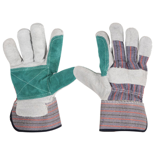 GUANTES DE CARNAZA Y LONETA C/ REFUERZO UNITALLA PRETUL      GU-215P 29977