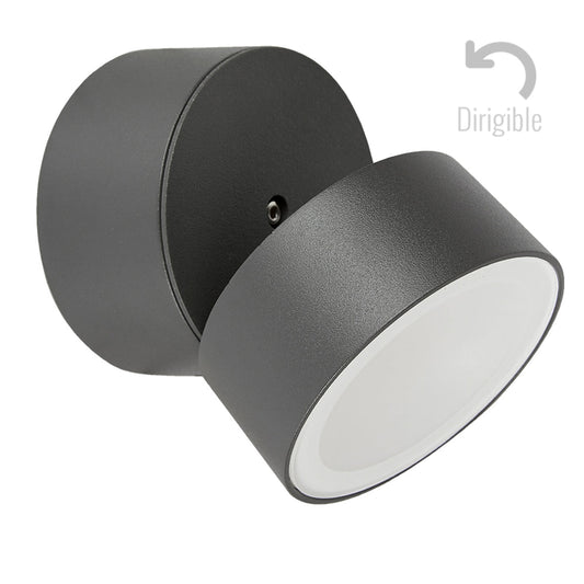 ARBOTANTE DIRIGIBLE DE MURO PARA EXTERIOR LED 10W3000K800LM HLED-1178/30/G