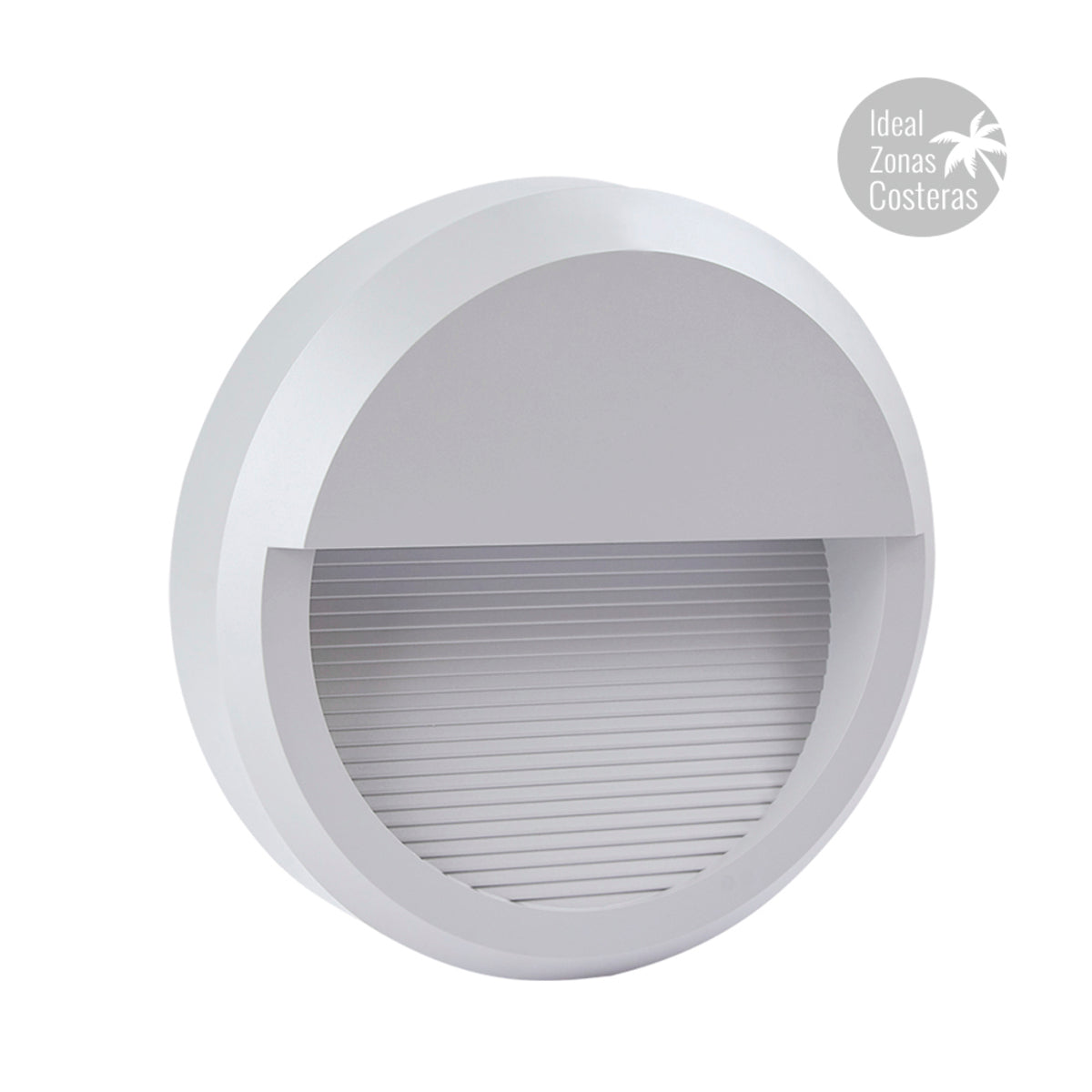 LAMPARA DE CORTESIA PARA EXTERIOR MUROS LED 9.5W 100-240V 3000K 250LM HLED-805/S HLED-805/S