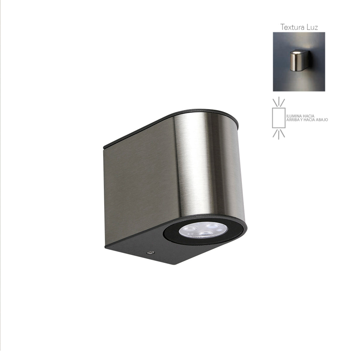 LAMPARA DE MURO DECORATIVA PARA EXTERIOR LED 6W 100-240V 4000K HLED-810/6W/40 HLED-810/6W/40