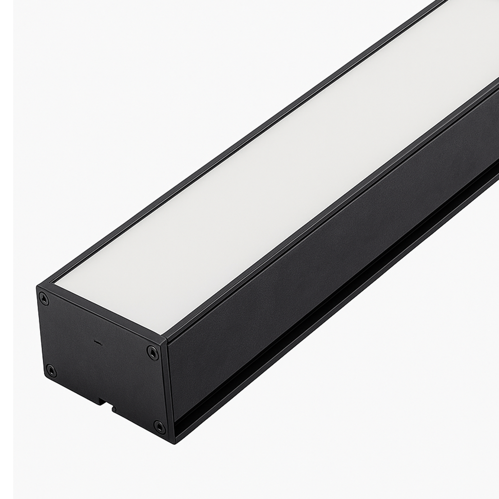 GABINETE COLGANTE O SOBREPONER LED 1.2M 40W 185-265V 40K LUZ NEUTRA NEGRO ICON SISINTERNG40W40K