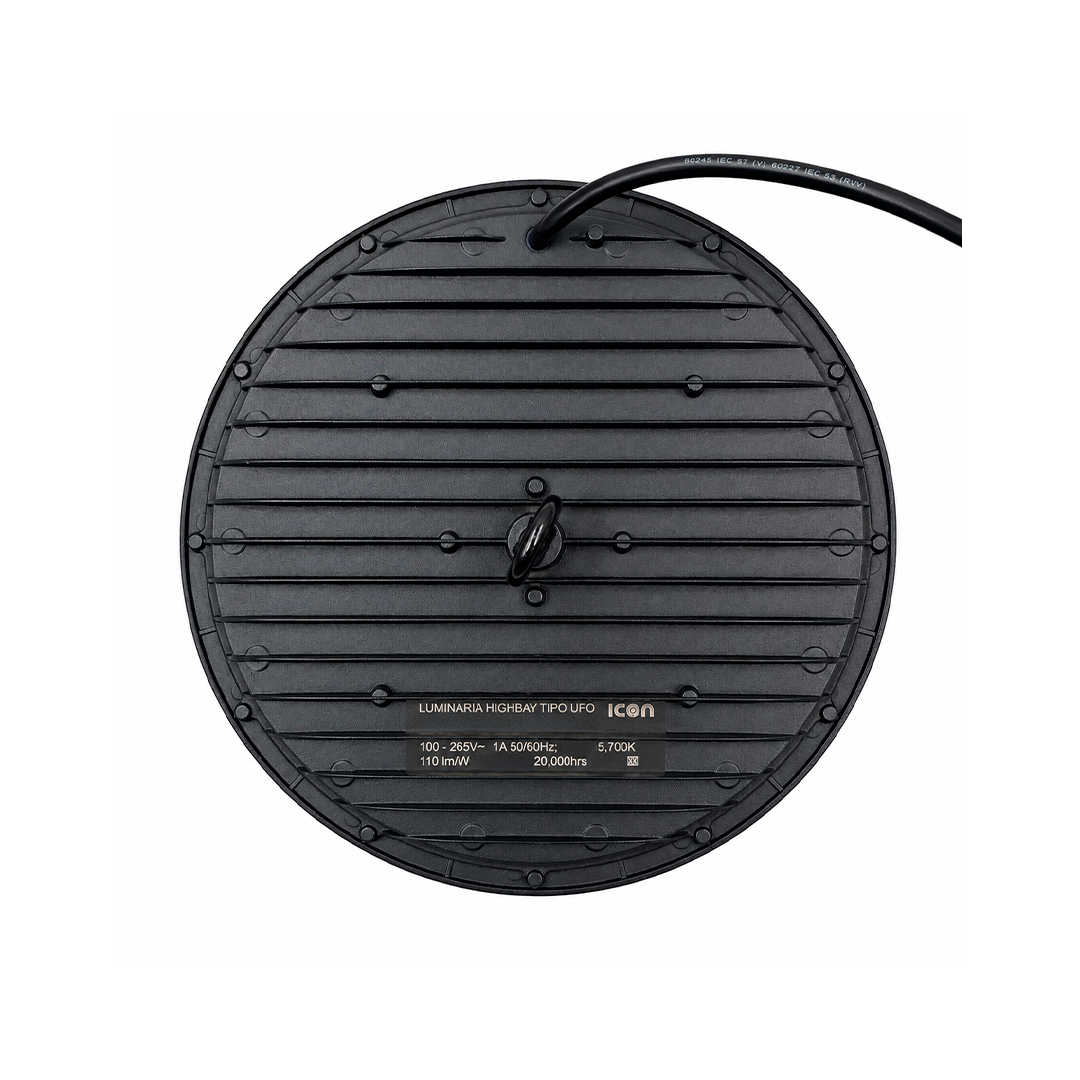CAMPANA UFO 150W 15,000LM 57K LUZ FRÍA ICON HBUFO150W57KBCO