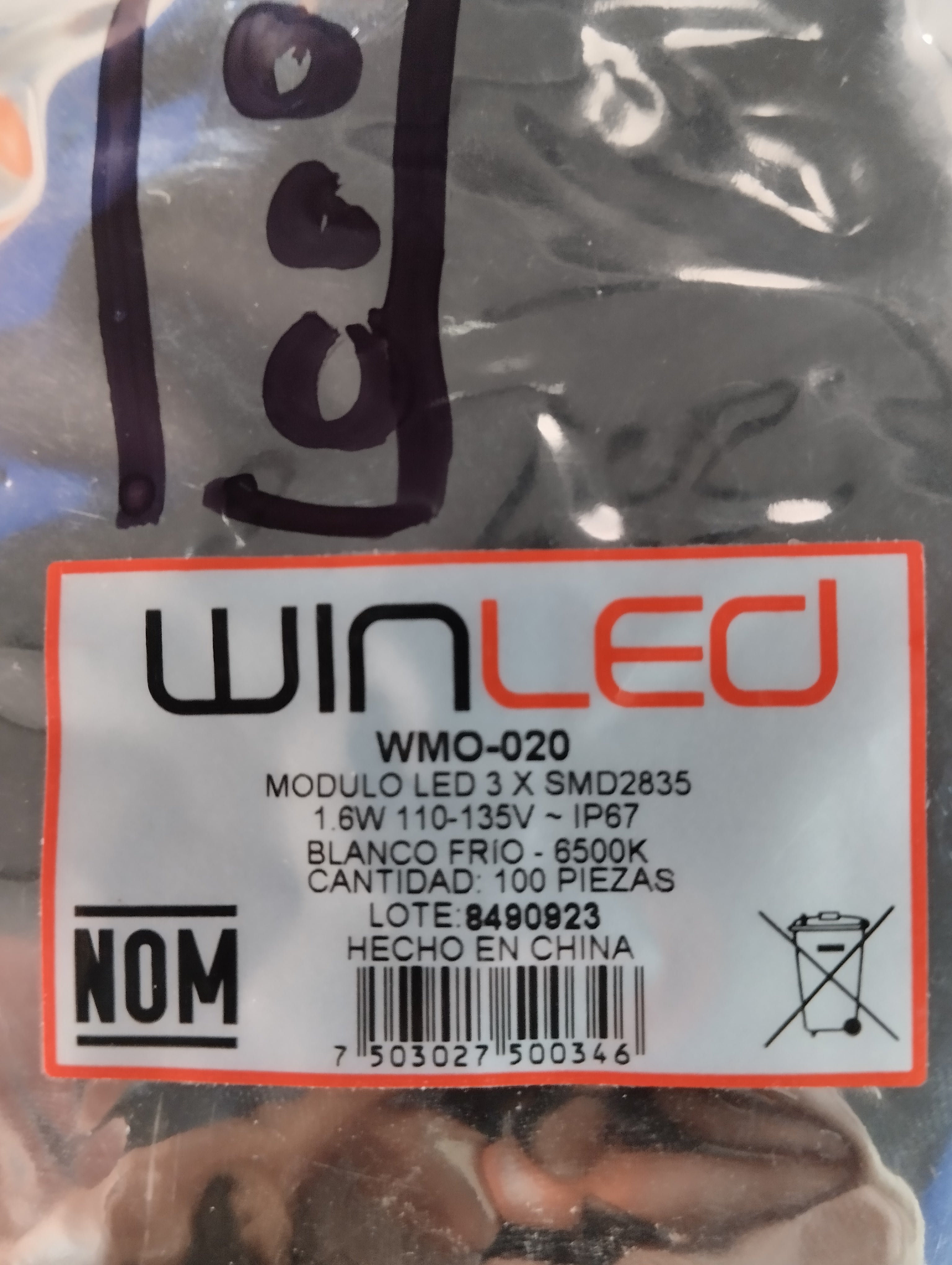 MÓDULO LED 3xSMD2835 BLANCO FRÍO WINLED WMO-020