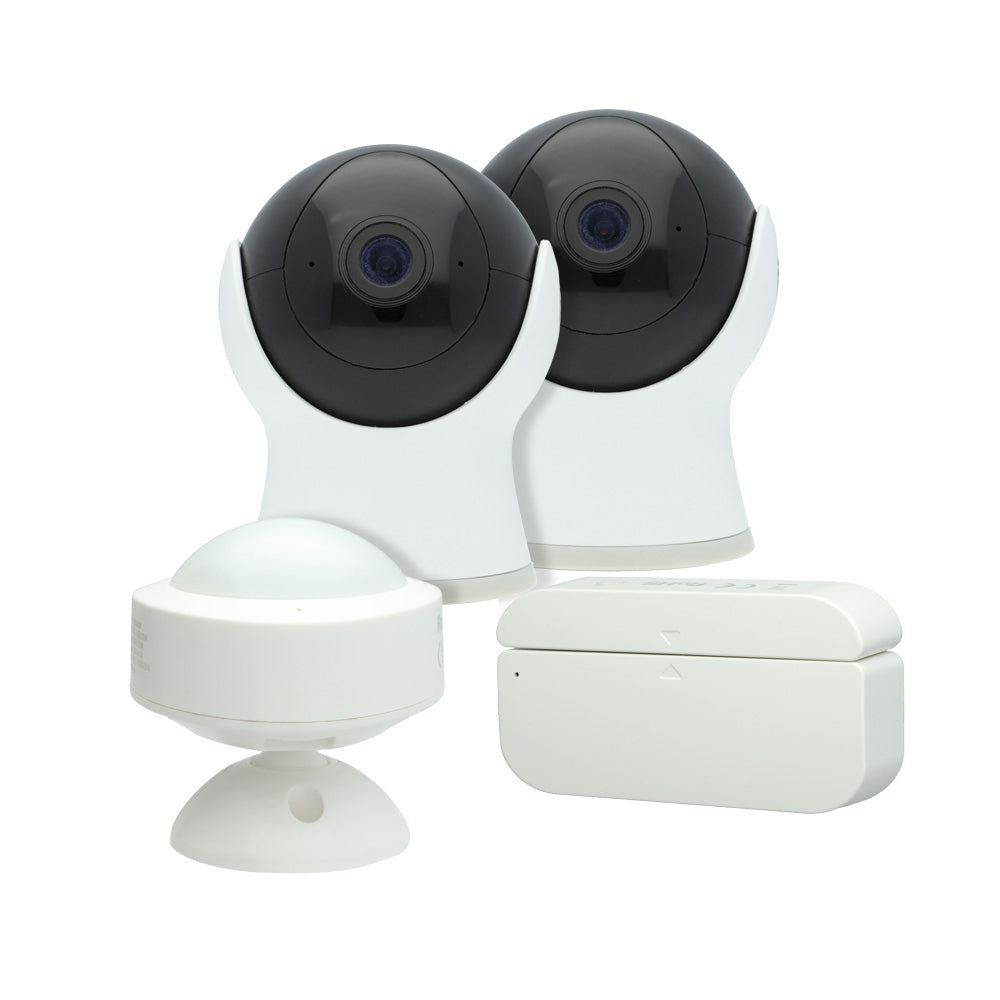 KIT SMART  2 CAMARAS 1 SENSOR DE APERTURA Y 1 SENSOR DE  MOVIMIENTO KITASEGTCW