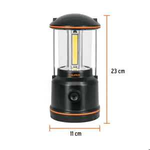 LINTERNA DE LED PARA CAMPAMENTO DE PILAS TRUPER 10760 LACA-3D