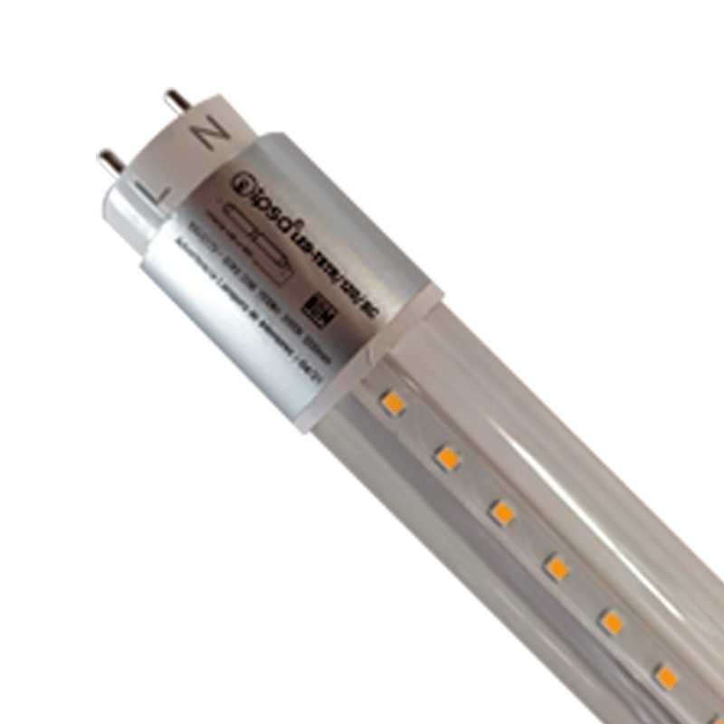 TUBO T8 LED 20W CRISTAL TRANSPARENTE CONECX 1 LADO 2100LM Blanco Frío