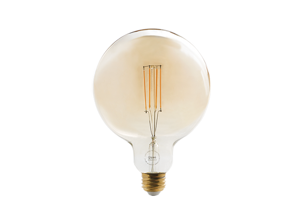 LAMPARA LED 7W GLOBO FILAMENTO led DIMEABLE E26 CALIDO  IPSA G125 Vintage Calido Humo Ambar
