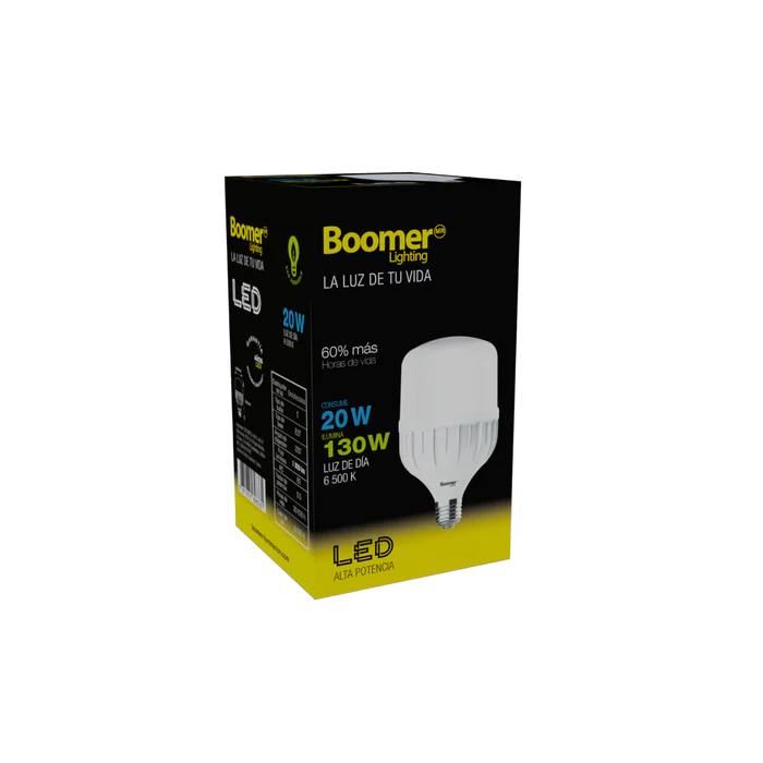 LÁMPARA FOCO LED INDUSTRIAL DE ALTA POTENCIA T 20W 100-240V 65K BLHPT-020-65