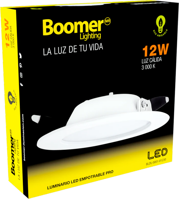 EMPOTRABLE LED PRO PANDORA BLANCO 12W 127V 30K BLDL-0001-01230