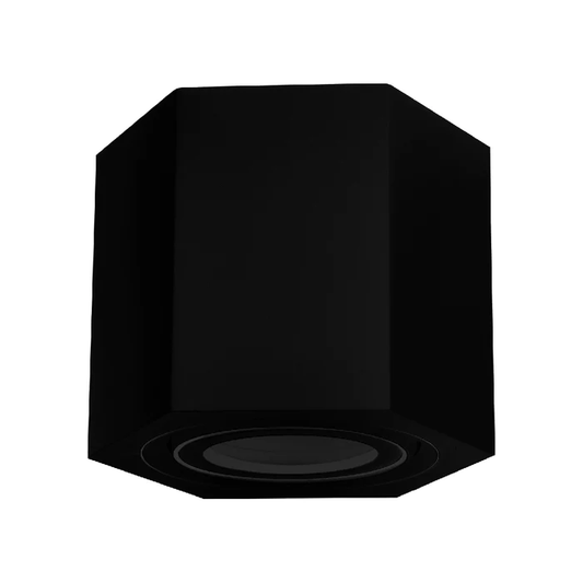 LUMINARIO LED DE SOBREPONER PARA PARED BIG NEGRO HEXA 6.5W 100-240V GU10 DL5103C0