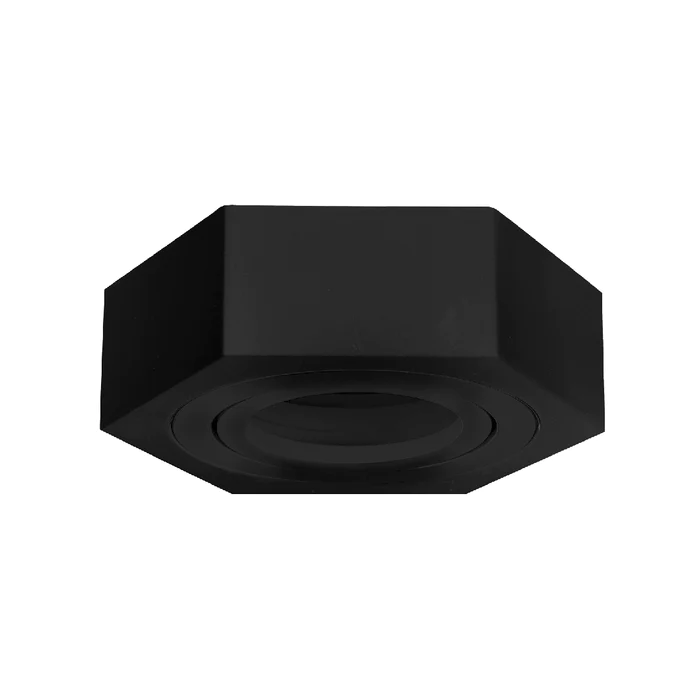 LUMINARIO LED DE SOBREPONER PARA PARED NEGRO HEXA 6.5W 100-240V GU10 DL5101C0