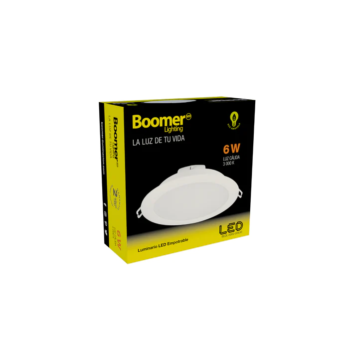 LUMINARIO LED EMPOTRABLE PARA INTERIORES 6W 100-240V 30K BLDL-0000-00630