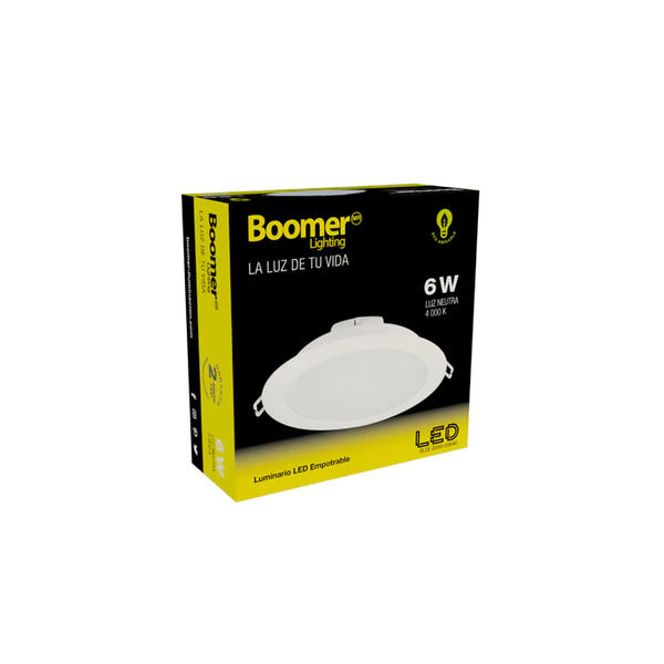 LUMINARIO LED EMPOTRABLE PARA INTERIORES 6W 100-240V 40K BLDL-0000-00640