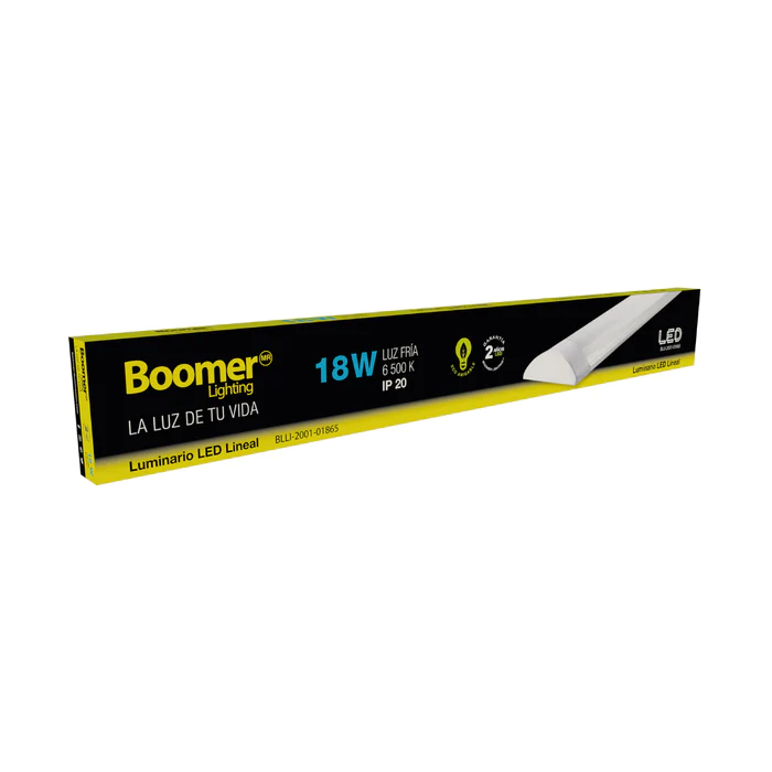 LUMINARIO LED LINEAL OPALINO PARA INTERIORES BLANCO SCORPIO 18W 100-240V 65K BLLI-2001-01865