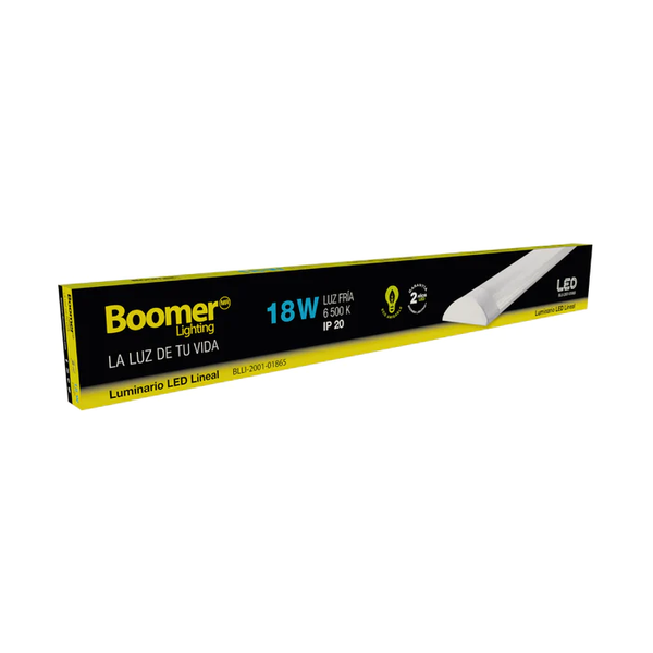 LUMINARIO LED LINEAL OPALINO PARA INTERIORES BLANCO SCORPIO 18W 100-240V 65K BLLI-2001-01865