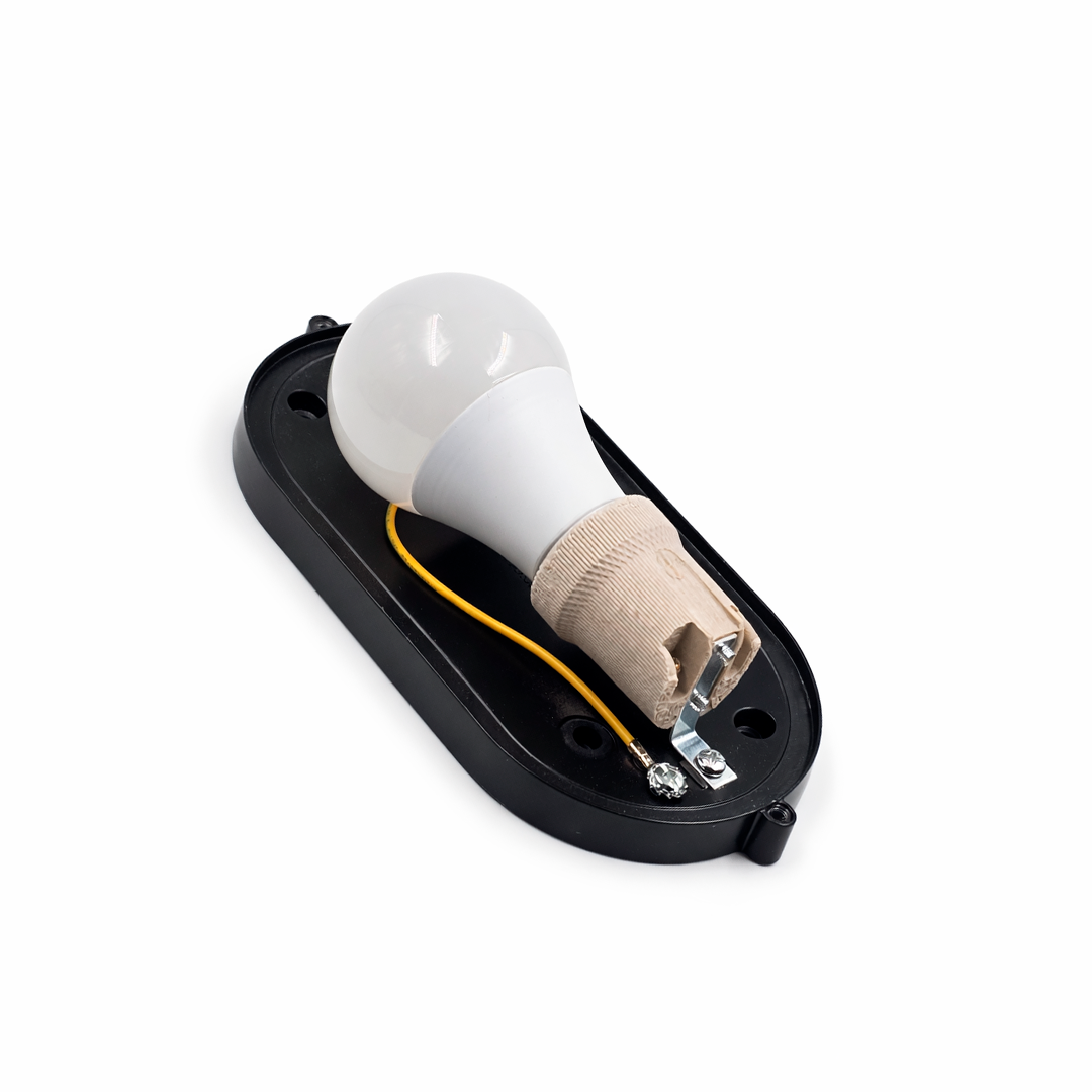 LÁMPARA MURO NAUTICA E26 NEGRO TECNOLED BMS-001N2