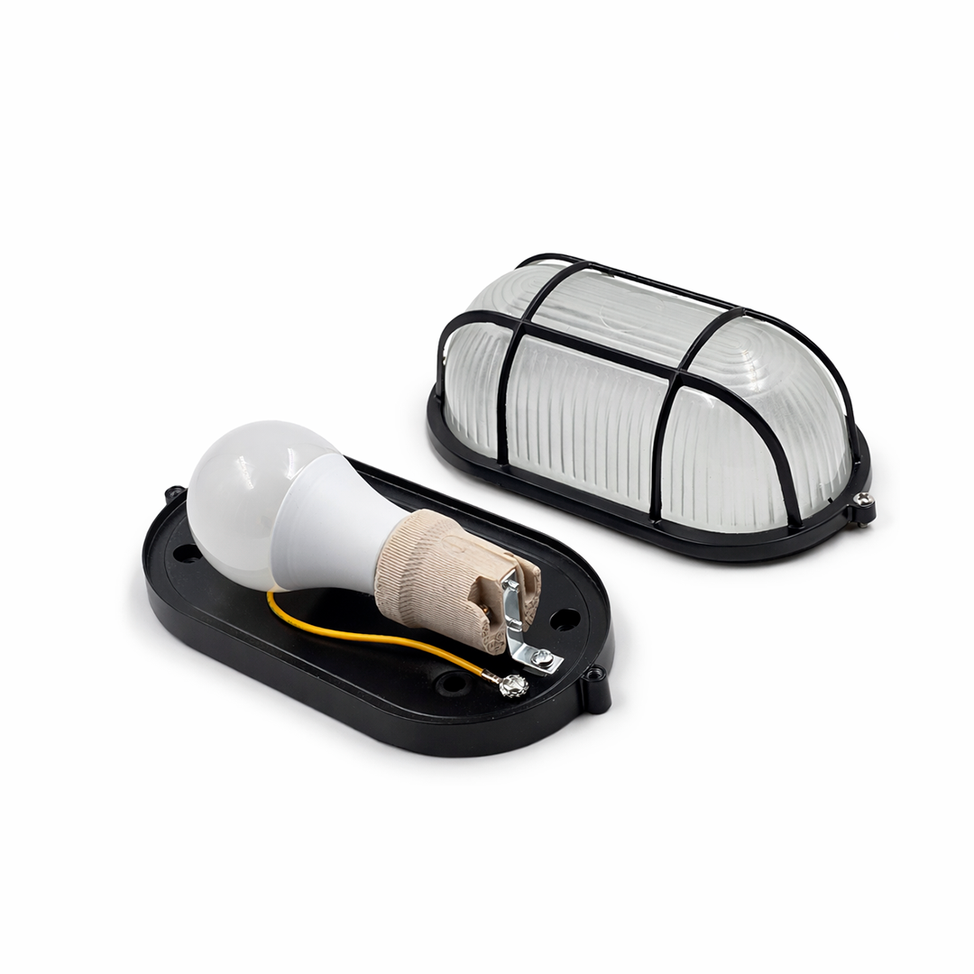 LÁMPARA MURO NAUTICA E26 NEGRO TECNOLED BMS-001N2