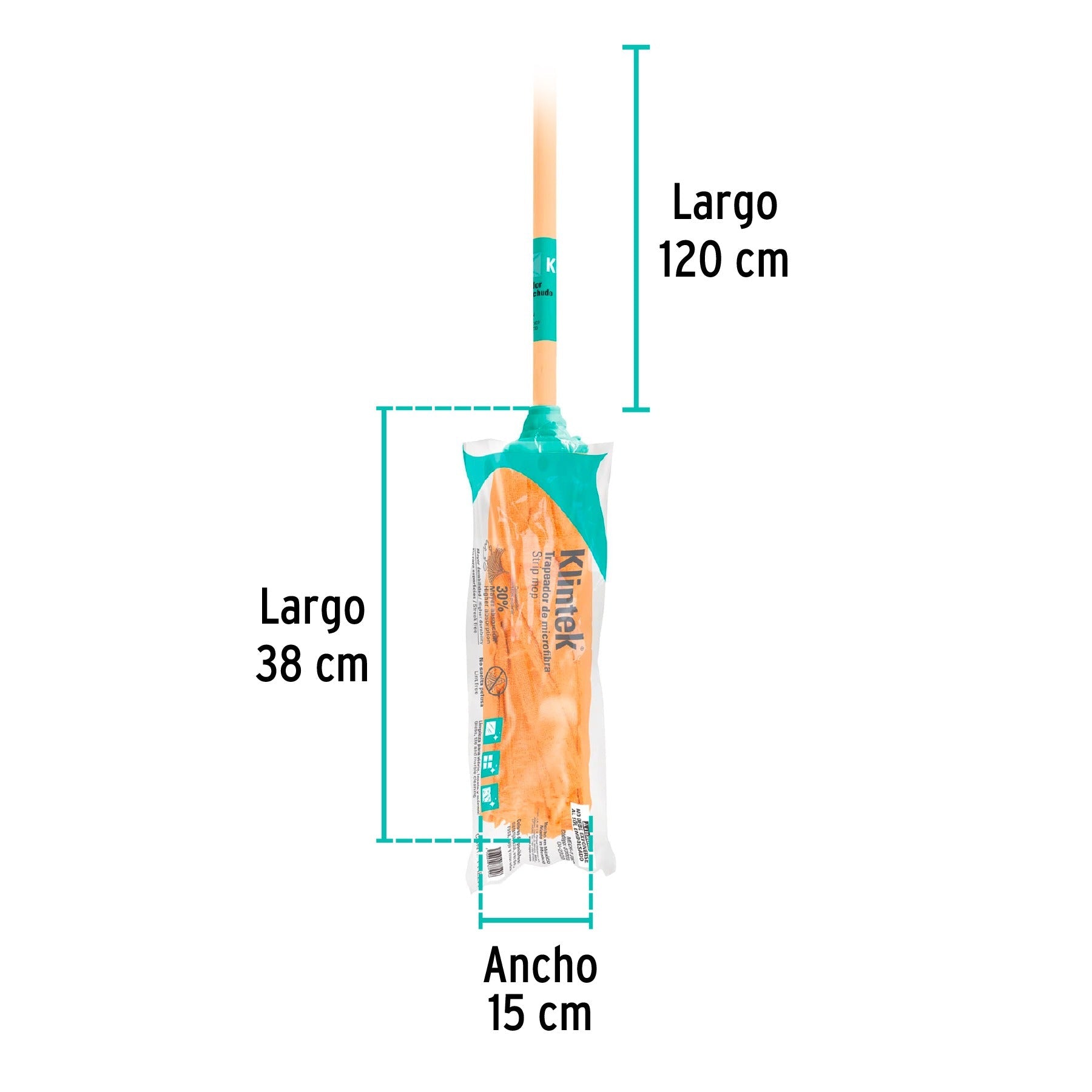TRAPEADOR DE MICROFIBRA TRAPO KLINTEK 57022 MECH-17S5