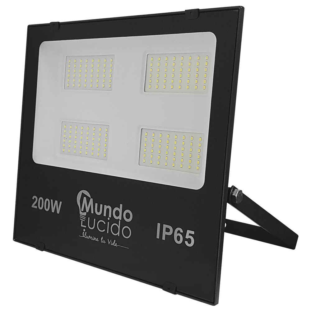 REFLECTOR LED 200W CARCAZA NEGRA, 6500K, 85-265V