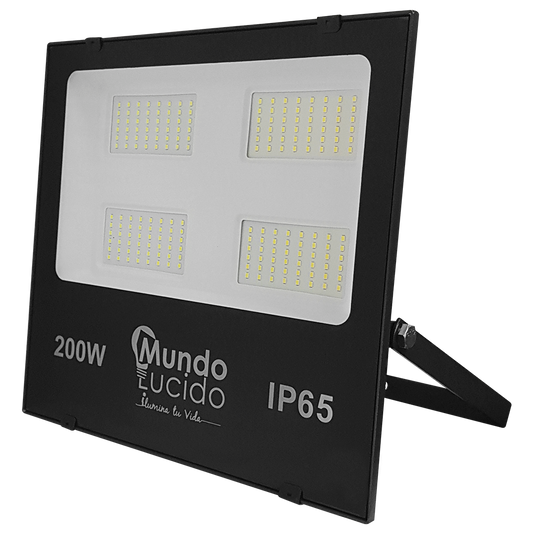 REFLECTOR LED 200W CARCAZA NEGRA, 6500K, 85-265V