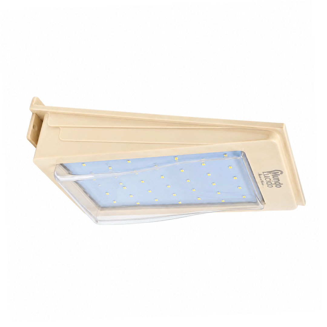 LÁMPARA LED MURO SOLAR 5W 65K LUZ FRÍA MUNDO LUCIDO LS05