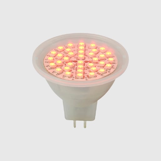 FOCO LÁMPARA LED MR16 2.3W 127V ROJO MR16-SMDLED/2.3WRO TECNOLITE