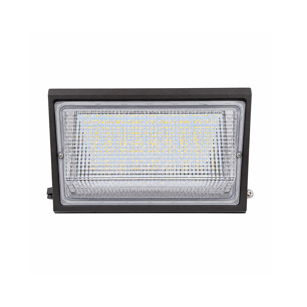 LÁMPARA WALLPACK EXTERIOR 120W 16800LM TEMPERATURA AJUSTBLE 40K 50K 60K TISHMAN COSMO TLWP120