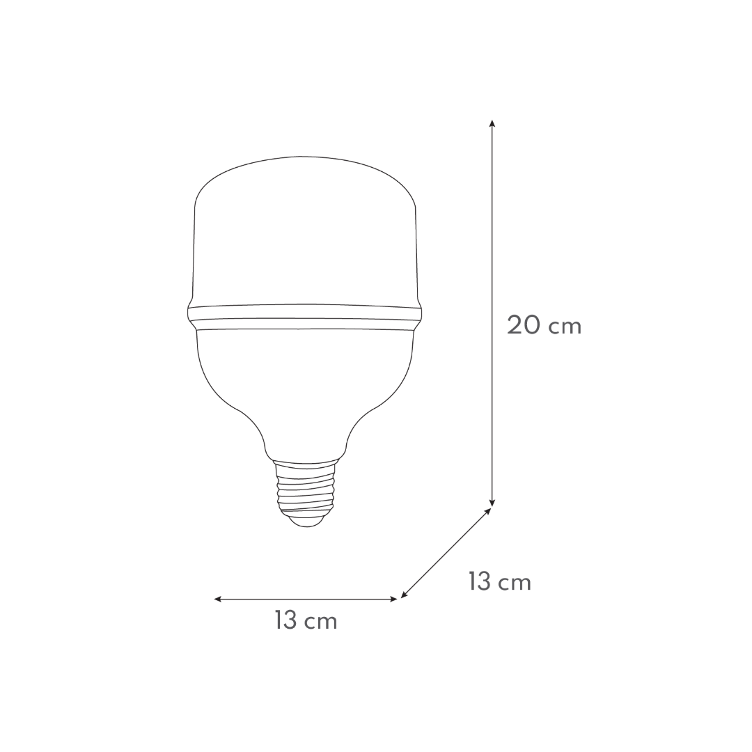 FOCO INDUSTRIAL LED TOLEDO E26 50W 65K LUZ FRÍA PHILCO BRILLAMAX 57305