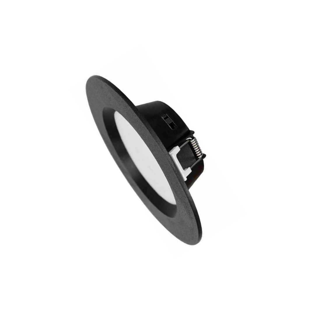 PANEL TIPO SPOT LED REDONDO EMPOTRADO NEGRO 6W 480LM CCT MULTI TEMPERATURA ARTLITE ADO-103