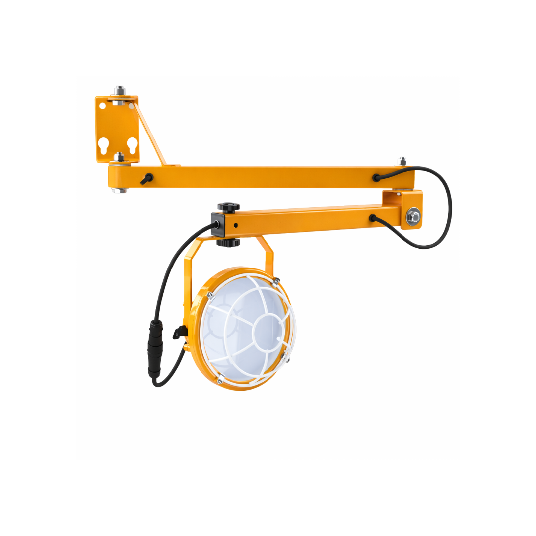 LOADING DOCK LÁMPARA ANDÉN CABEZAL CON LED BRAZO EXTENDIDBLE 50W 50K LUZ FRÍA JUNGO