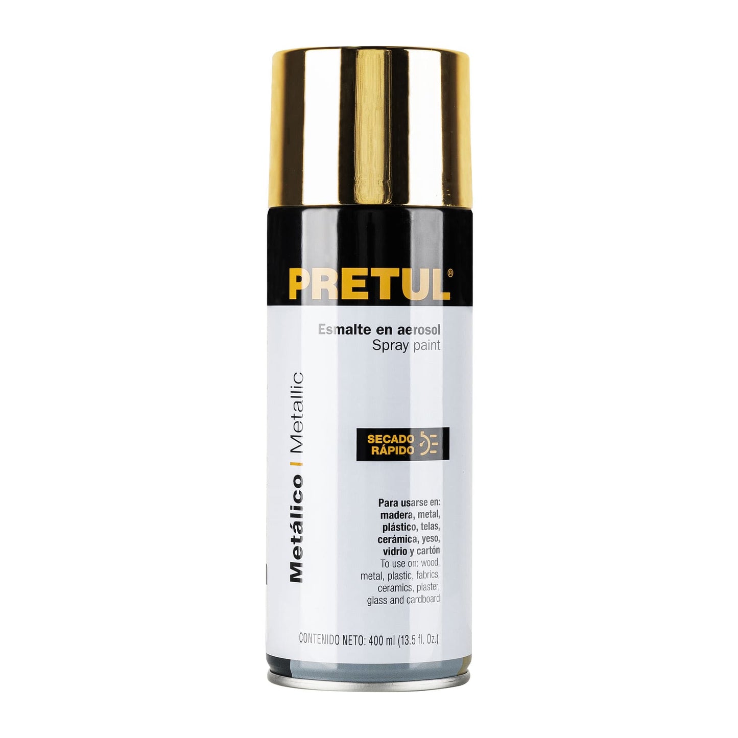 PINTURA AEROSOL METALICA ORO PRETUL 27180 PAM-OR-P