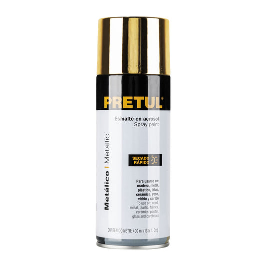 PINTURA AEROSOL METALICA ORO PRETUL 27180 PAM-OR-P