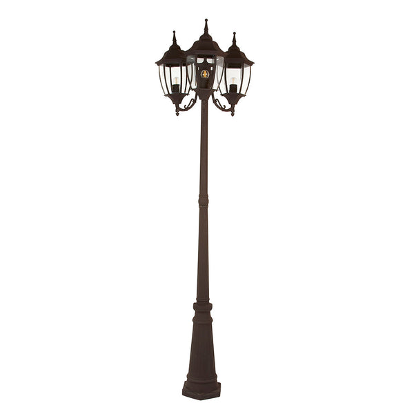 POSTE DE LUZ PARA EXTERIORES CAFÉ BADALONA 78W 100-240V E27 X3 PFT-6004-3/CF
