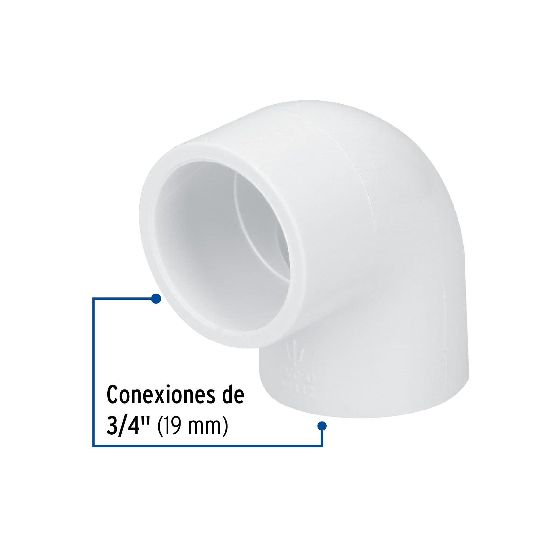 CODO PVC 90º 3/4"  FOSET 45412 PVC-562