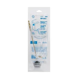 BOTÓN LATERAL PLÁSTICO CROMADO PARA WC FOSET 49505 PW-020