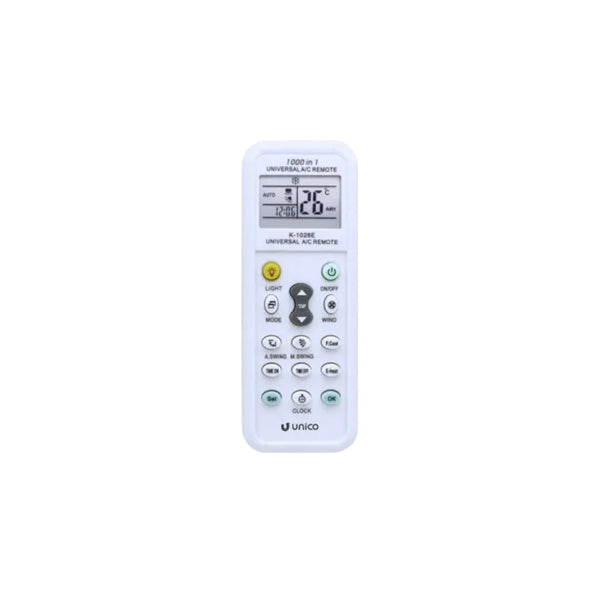 CONTROL UNIVERSAL CLIMA MINISPLIT AIRE ACONDICIONADO UNICO 065008